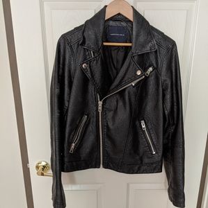 Faux Leather Moto Jacket